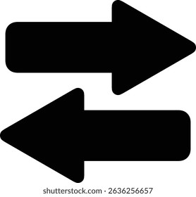 arrow left and right black icon
