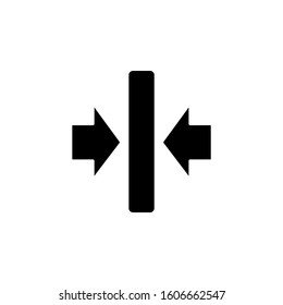 Arrow left right icon. Simple pointer icons for ui and ux, website or mobile application