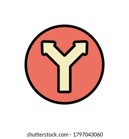Icono de flecha izquierda y derecha. Color simple con elementos de vector de contorno de iconos de puntero para ui y ux, sitio web o aplicación móvil