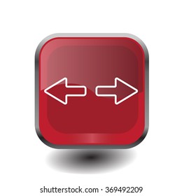 arrow to left and right line icon