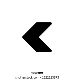 arrow left solid icon, design inspiration vector template for interface
