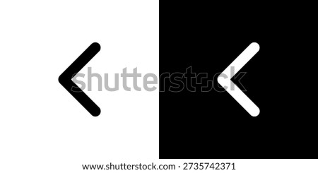Arrow Left Turn Left Back Previous Indicator Pointer Simple Icon (Vector)