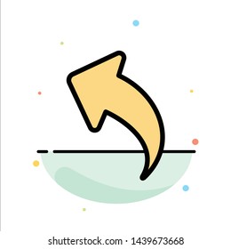 Arrow, Left, Up, Arrows Abstract Flat Color Icon Template