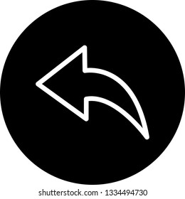 Arrow Left Vector Icon
