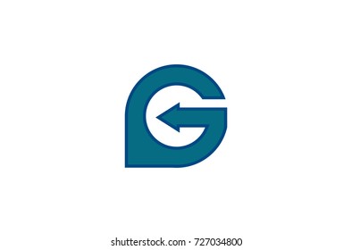 arrow letter G logo