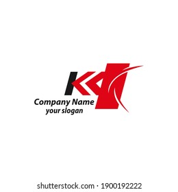 Plantilla de logotipo de diseño del logotipo de construcción del edificio de la letra de flecha K.EPS 10