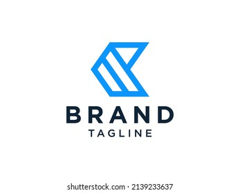 Plantilla de logotipo de diseño del logotipo de construcción del edificio de la letra de flecha K

