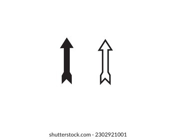 Arrow letter I logo icon design vector. Icon logo element vector. I Letter and Arrow Logo Business Template Vector Icon. Stock Vector