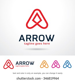 Arrow Letter A Logo Template Design Vector
