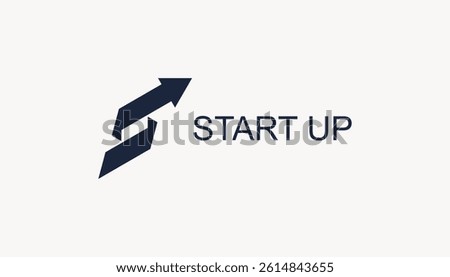 Arrow with letter s logo, arrow and fast logo vector icon template