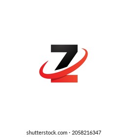 Arrow letter Z logo design, creative letter mark suitable for company brand identity, business chart, graph logo template swoosh logo, gradient black, and red concept.