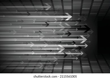 Arrow, Light Abstract Technology background for computer graphic website internet and technology. 