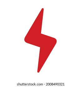 arrow lightning icon on white background