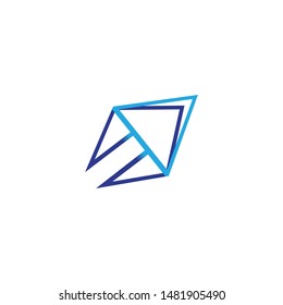 arrow line art logo icon illustration