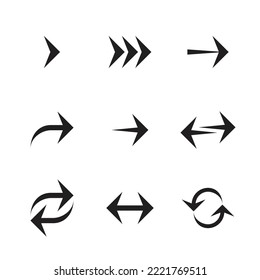 Icono de vector de línea de flecha
