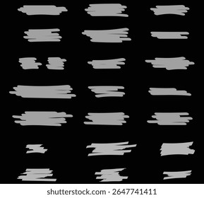 Arrow line chalk hand drawn brush vector set. Grunge square, spiral, arrow element scribble line brush hand drawn sketch design. Grunge abstract chalk, crayon pencil style. Vector illustration.