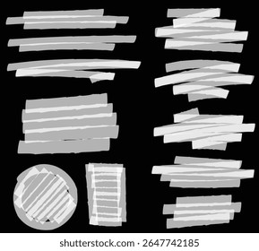 Arrow line chalk hand drawn brush vector set. Grunge square, spiral, arrow element scribble line brush hand drawn sketch design. Grunge abstract chalk, crayon pencil style. Vector illustration.