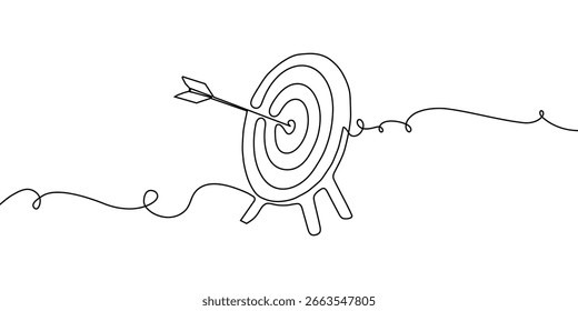 Linha de seta contínua uma arte para cima desenho ícone de direção para baixo. Seta de linha contínua ilustração de negócios crescimento financeiro esboço único ciclo de trabalho vetor objetivo processo rabiscar sinal em torno de crescer.