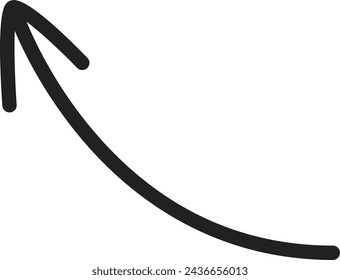 Arrow Line Doodle Vector Illustration