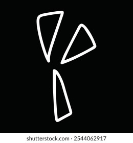 arrow line drawing design element stock