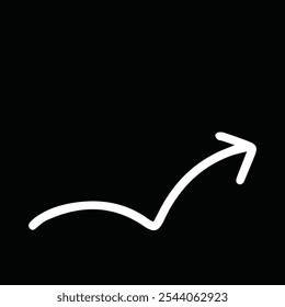 arrow line drawing design element stock