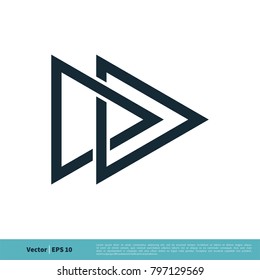 Arrow Line Forward Icon Vector Logo Template Illustration Design. Vector EPS 10.