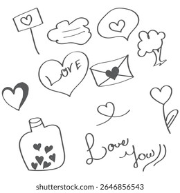 Arrow line hand drawn brush vector set. Grunge square, spiral, arrow element scribble line brush hand drawn sketch design. Grunge abstract chalk, crayon pencil style. Vector illustration.