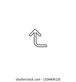 Arrow line up Icon