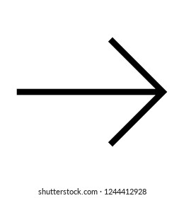 arrow line icon