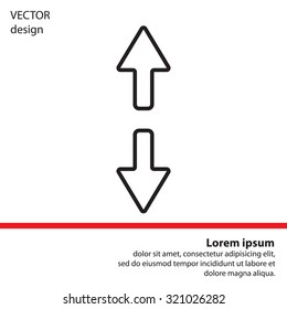 Arrow line icon