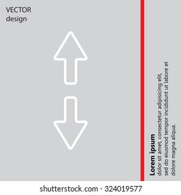 Arrow line icon
