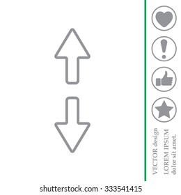 Arrow line icon