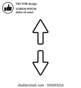 Arrow line icon