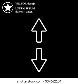 Arrow line icon