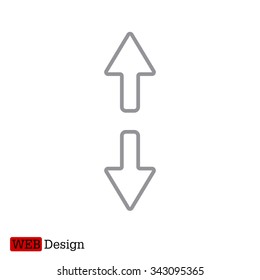 Arrow line icon