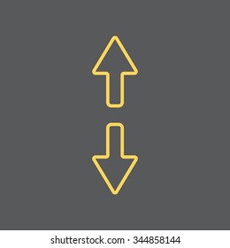 Arrow line icon