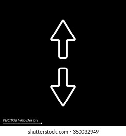 Arrow line icon