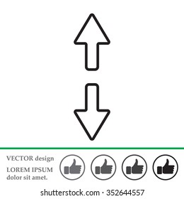 Arrow line icon