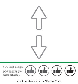 Arrow line icon