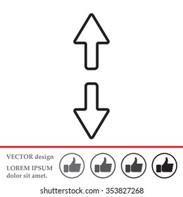 Arrow line icon
