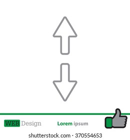 Arrow line icon