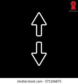 Arrow line icon