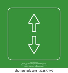 Arrow line icon