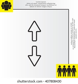 Arrow line icon