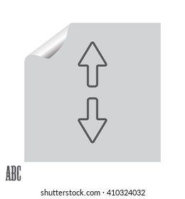 Arrow line icon