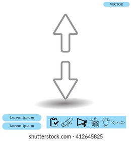 Arrow line icon