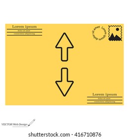 Arrow line icon