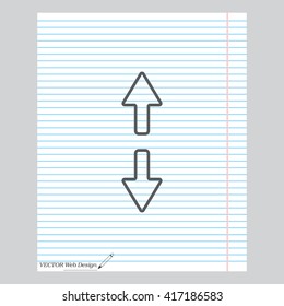 Arrow line icon