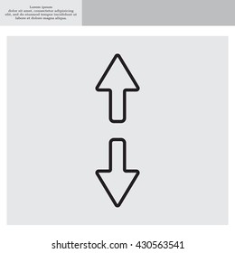 Arrow line icon