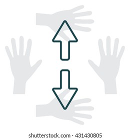 Arrow line icon